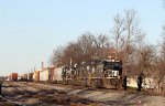 NS 8824 leads 4 other locomotives and train 158 northbound